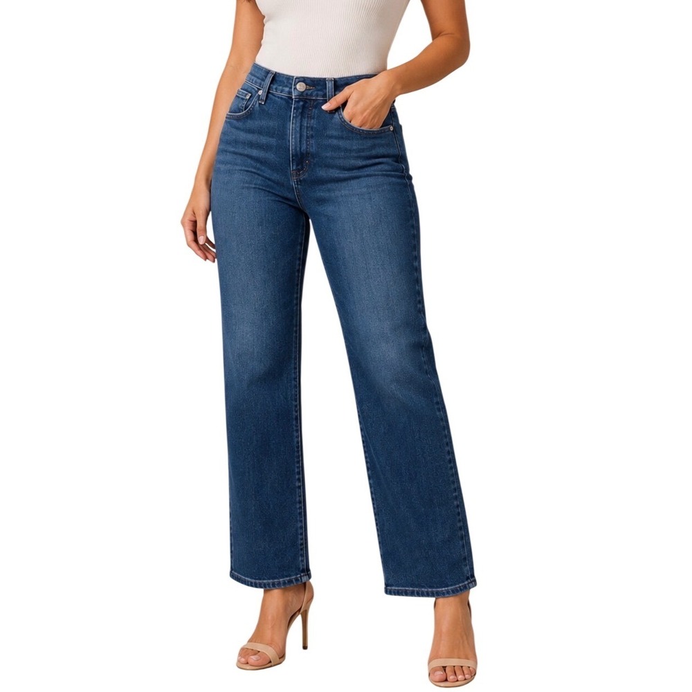 Citizens of Humanity Women Blue Sid Straight Leg Stretch Denim Jeans Size 31